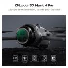 Filtre pour drone DJI Mavic 4 Pro CPL, verre optique HD multicouche/cadre en aluminium