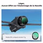 Filtre pour drone DJI Mavic 4 Pro CPL, verre optique HD multicouche/cadre en aluminium