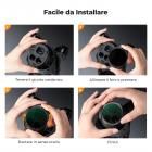 K&F Concept Filtro Polarizzatore Circolare CPL Compatibile con DJI Mavic 4 Pro, Vetro Ottico HD Multirivestito, Filtro Polarizzatore per Fotocamera di Droni