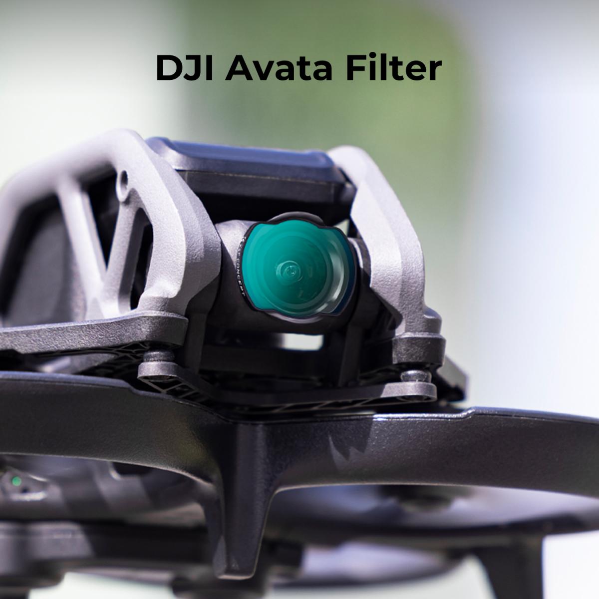 Filtro UV DJI Avata Drone con pellicola verde antigraffio impermeabile antiriflesso su un lato Modelli compatibili O3 Air Unit