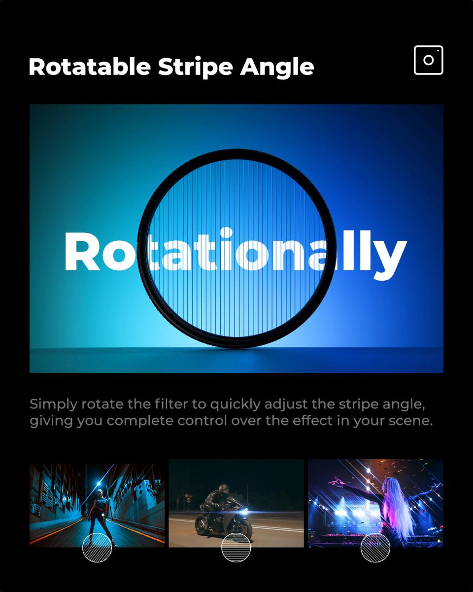 52 mm Blue Streak Filter (2 mm) Optisk glas Ultra-klart vandtæt anti-ridse anti-refleks grøn film Nano-Xcel-serien