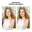 Erleben Sie einen sanften, leichten und transparenten Effekt, der Kontrast und Sättigung reduziert