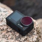Filtro DJI Osmo Action 3 ND16 con pellicola verde antiriflesso su un lato