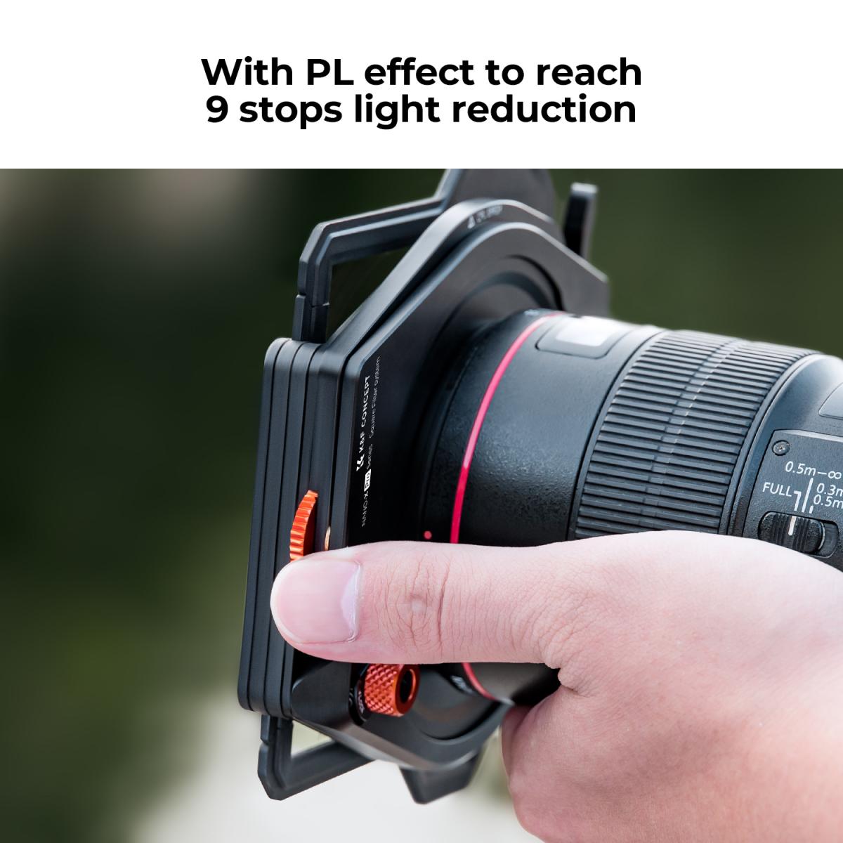 Obiettivo PL quadrato 100 * 100 * 2 mm (con cornice protettiva) Vetro ottico Pellicola verde antiriflesso impermeabile e antigraffio ad alta definizione (con scatola dei colori)Nano-Xcel Pro