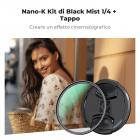 46mm Black Mist Filtro 1/4 Tappo e un Panni di Puliziaper per Obiettivo Fotocamera con 18 Rivestimenti, Nano-Klear