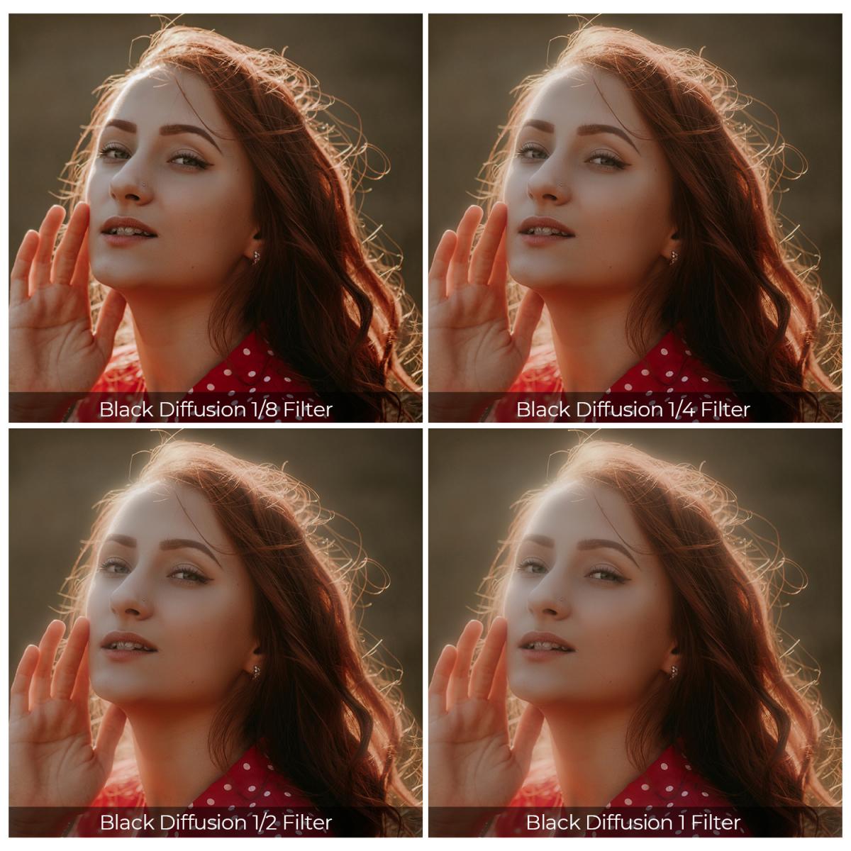 82mm 1/4 Black Mist -suodatin, teräväpiirto, vedenpitävä heijastuksenesto vihreä kalvo, D-sarja