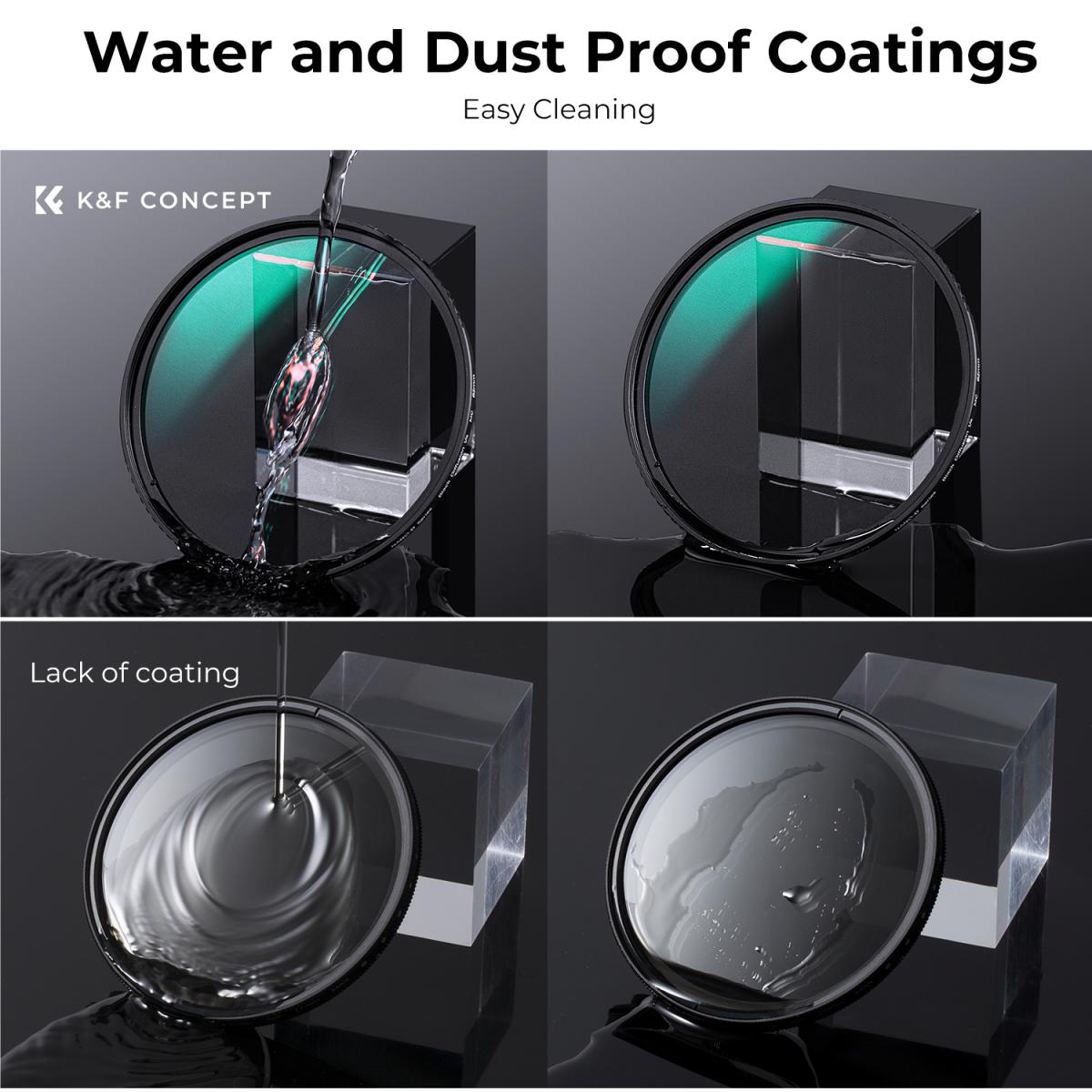 82mm 1/4 Black Mist -suodatin, teräväpiirto, vedenpitävä heijastuksenesto vihreä kalvo, D-sarja