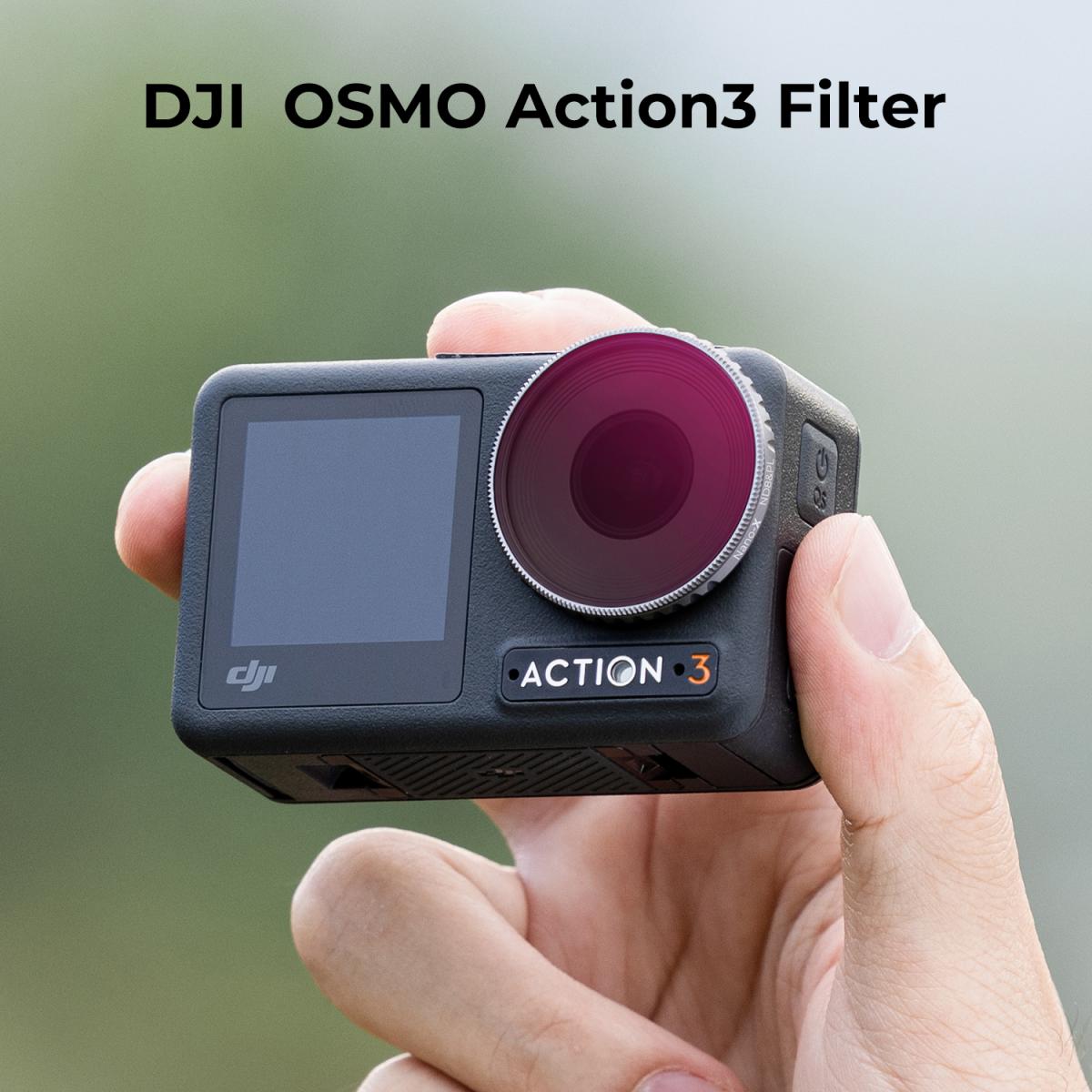DJI Osmo Action 3 ND4&PL-filtre med ensidig antirefleks grønn film