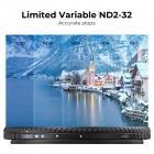 62 mm variabelt ND-filter True Color ND2-ND32 med 28 lag antirefleks grønn film Vanntett, anti-ripe Nano-X-serien