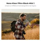 72mm Filtro Black Mist 1 in Vetro Ottico per in Ritratto e in Video con tre pezzi di panno per la pulizia, Nano-Klear