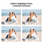 K&F Concept 55mm Black Mist 1 Filter med 3 Rengjøringskluter, Black Diffusionsfilter 1 (Black Pro-Mist) med 18 belegg Nano-Klear Serien