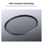 K&F Concept 55mm Black Mist 1 Filter med 3 Rengjøringskluter, Black Diffusionsfilter 1 (Black Pro-Mist) med 18 belegg Nano-Klear Serien