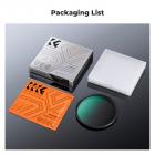 K&F Concept 55mm Black Mist 1 Filter med 3 Rengjøringskluter, Black Diffusionsfilter 1 (Black Pro-Mist) med 18 belegg Nano-Klear Serien