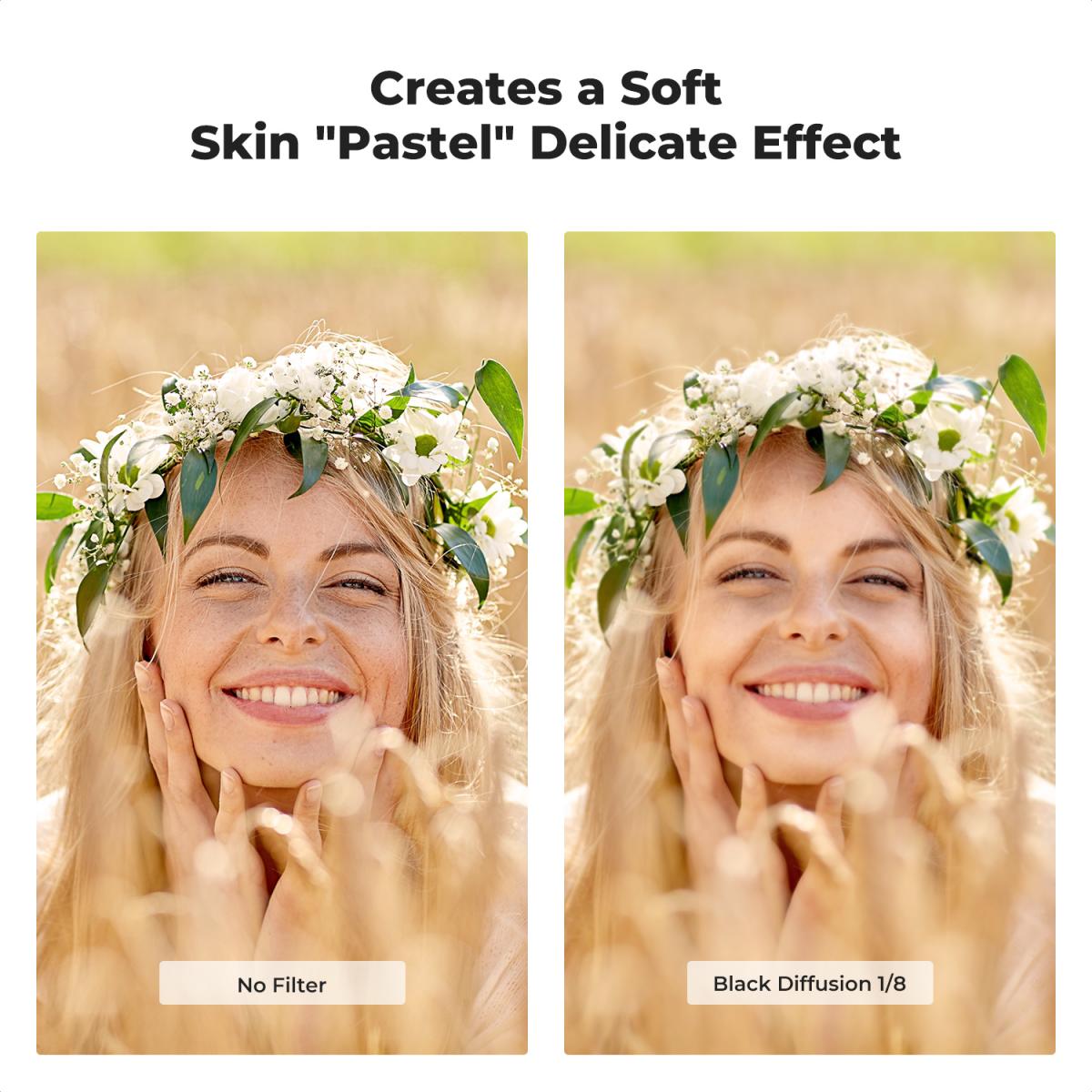 62mm Siyah Sis Filtresi 1/8 + 3 adet 18 Çok Katmanlı Kaplamalı Temizleme Bezi Nano K Serisi