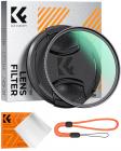 Filtre Black Mist 1/8 55 mm + bouchon d'objectif, filtre effet cinéma avec 18 couches multicouches pour vidéo, vlog et portrait, série Nano-Klear
