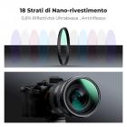 52mm Black Mist Filtro 1/8 Tappo e un Panni di Puliziaper per Obiettivo Fotocamera con 18 Rivestimenti, Nano-Klear