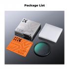 K&F Concept 58 mm Shimmer Diffusjon 1 Filter Effektfilter laget av optisk glass, Shimmer 1 Filter med 18 lag nano-belegg, (Glimmer Glass Filter) Vanntett grønn folie Nano-Klear Serien