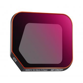 DJI Mavic 3 Classic -suodatin ND16, jossa yksipuolinen heijastuksenesto vihreä kalvo vedenpitävä ja naarmuuntumaton