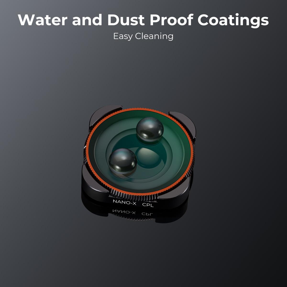 Toimintakamerasuodattimet CPL, teräväpiirtoobjektiivi, heijastamaton vihreä kalvo, vedenpitävä ja naarmuuntumaton GOPOR HERO9:lle /10/11