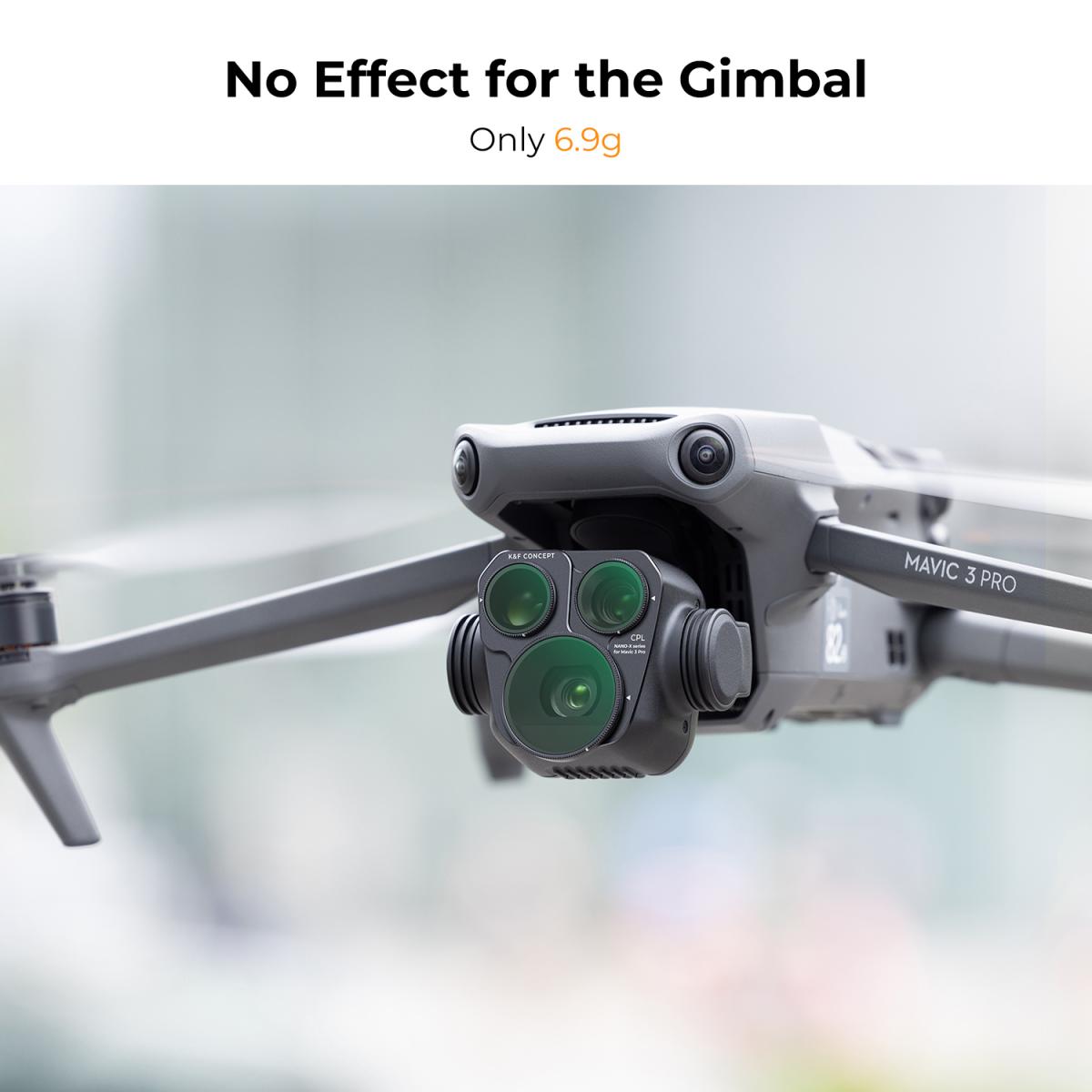 مرشح الطائرات بدون طيار DJI Mavic 3 Pro CPL Filter زجاج بصري عالي الدقة متعدد المغلفة مع طلاء أخضر مضاد للانعكاس