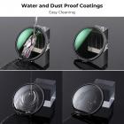 82 mm ND2-ND400 muuttuva suodatin (1-9 pistettä), 24 kerrosta nanopinnoitetta, K&F Concept Nano-D -sarja