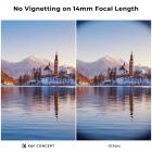 82 mm ND2-ND400 muuttuva suodatin (1-9 pistettä), 24 kerrosta nanopinnoitetta, K&F Concept Nano-D -sarja