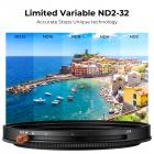77 mm:n ND- ja CPL-suodin 2-in-1, ND2-ND32 (1-5 aukon) muuttuva neutraalitiheys ja polarisaatio kameran linssiin, Nano-Dazzle-sarja