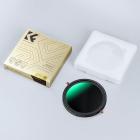 77 mm:n ND- ja CPL-suodin 2-in-1, ND2-ND32 (1-5 aukon) muuttuva neutraalitiheys ja polarisaatio kameran linssiin, Nano-Dazzle-sarja