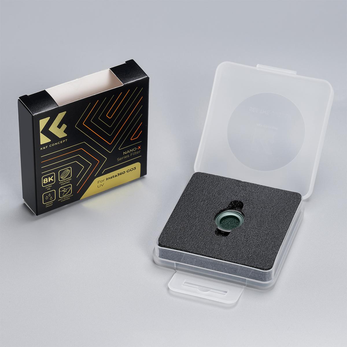 Insta360 GO3 MCUV -suojasuodatin, 28 monipinnoitettua UV-suodatinta, toimintakamera Insta360 GO3 -tarvikkeet