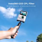 Filtri CPL compatibili con Insta360 GO 3, rivestimento polarizzante a 28 strati anti-olio anti-graffio impermeabili