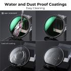 49 mm:n säädettävä ND-suodatin ND2-ND32 (1-5 pistettä) linssisuodatin, vesitiivis naarmuuntuminen ja 24 nanopinnoitekerrosta Nano-D-sarja