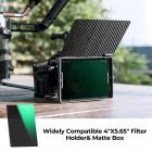 فلتر ND16 (4 توقفات) مربع، فلتر كثافة محايدة 4 × 5.65 بوصة متوافق مع Tilta متوافق مع SmallRig Matte Box، زجاج بصري عالي الدقة متعدد الطبقات رفيع