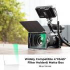 فلتر MCUV، فلتر حماية 4 × 5.65 بوصة متوافق مع Tilta متوافق مع SmallRig وصناديق Matte الأخرى، زجاج بصري رفيع 4 مم/HD/طلاء متعدد الطبقات