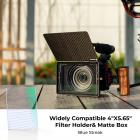 فلتر خطي مربع أزرق مقاس 4 × 5.65 بوصة، فلتر سينمائي متوافق مع Tilta، متوافق مع SmallRig وصناديق غير لامعة أخرى، زجاج بصري رفيع 4 مم/عالي الدقة/طلاء متعدد الطبقات