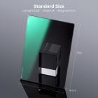 فلتر ND4 (2 توقف) مربع، فلتر كثافة محايدة 4 × 5.65 بوصة متوافق مع Tilta متوافق مع SmallRig Matte Box، زجاج بصري عالي الدقة متعدد الطبقات رفيع