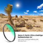 Nano-Xcel Serie Ultra-niedrige Reflektivität UV Filter ist Blendschutz
