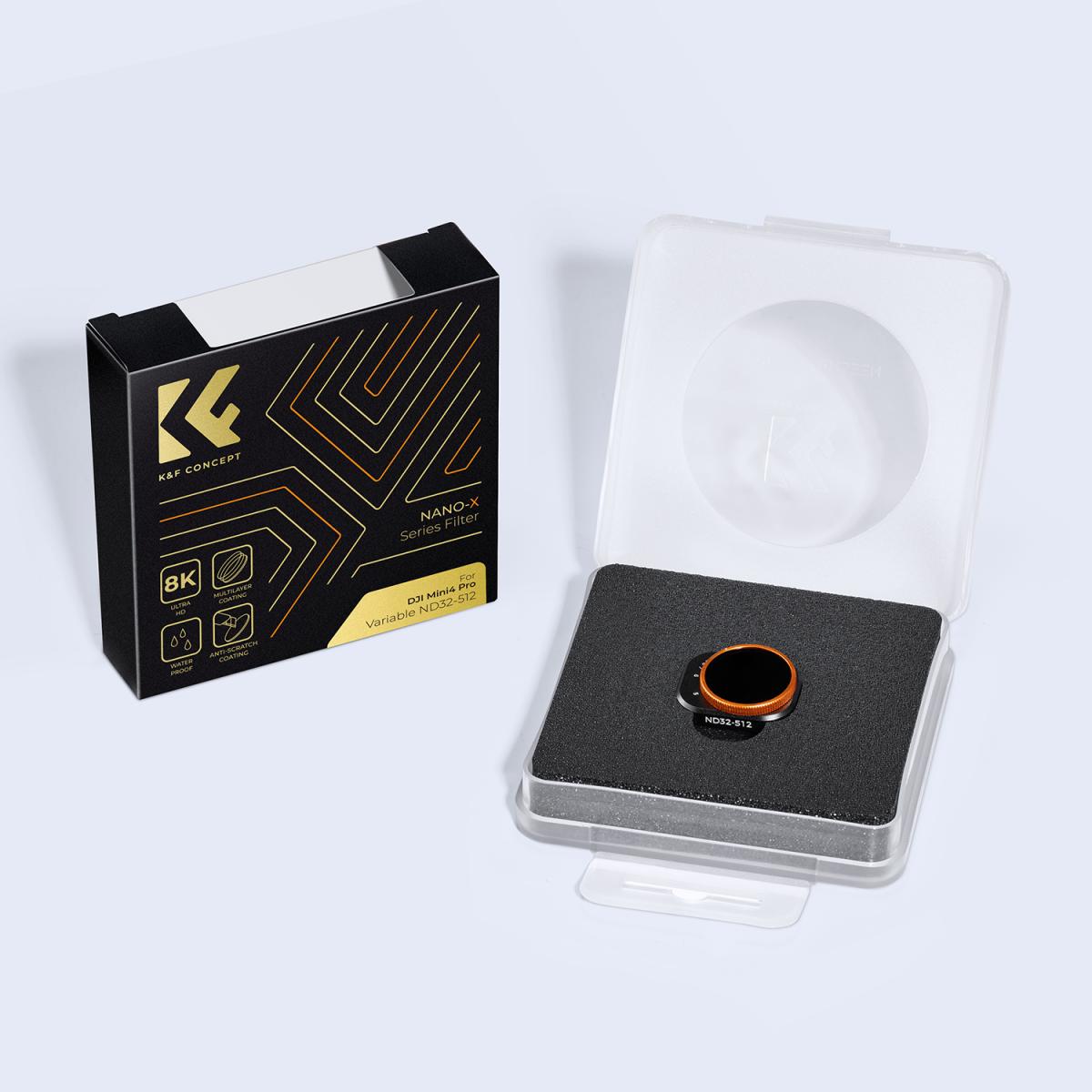 Filtro ND variável ND32-512 (5-9 pontos) Filtro VND limitado compatível com DJI Mini 4 Pro