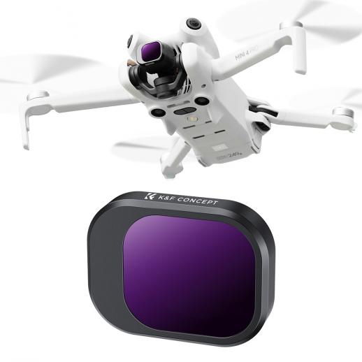 ND1000-suodatin Yhteensopiva DJI Mini 4 Pron kanssa, kiinteä 10 Stop Light Reduction Multi-Coated HD Optical Glass Gimbal Safe Filter