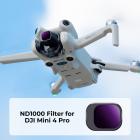 ND1000-suodatin Yhteensopiva DJI Mini 4 Pron kanssa, kiinteä 10 Stop Light Reduction Multi-Coated HD Optical Glass Gimbal Safe Filter