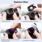 ND1000-suodatin Yhteensopiva DJI Mini 4 Pron kanssa, kiinteä 10 Stop Light Reduction Multi-Coated HD Optical Glass Gimbal Safe Filter
