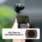 K&F Concept OSMO Pocket 3 Filtro Magnetico,Filtri Magnetici CPL Filtro Polarizzatore Circolare CPL in Vetro Ottico con Nano-rivestimento Compatibile con DJI Osmo Pocket 3(Alluminio)