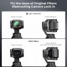 K&F Concept OSMO Pocket 3 Filtro Magnetico,Filtri Magnetici CPL Filtro Polarizzatore Circolare CPL in Vetro Ottico con Nano-rivestimento Compatibile con DJI Osmo Pocket 3(Alluminio)