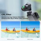 K&F Concept OSMO Pocket 3 Filtro Magnetico,Filtri Magnetici CPL Filtro Polarizzatore Circolare CPL in Vetro Ottico con Nano-rivestimento Compatibile con DJI Osmo Pocket 3(Alluminio)