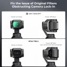 K&F Concept Black Diffusion 1/4 Filter til DJI Osmo Pocket 3, Creative Magnetic Mist Cinematic Effect Filters 28-lags nano-coated HD Optisk glas