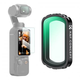 K&F Concept OSMO Pocket 3 Filtro Magnetico，Filtri Magnetici UV Filtro Magnetico ND Compatibile con DJI Osmo Pocket 3(Alluminio)