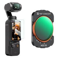 Filtr K&F Concept VND2-32 do DJI Osmo Pocket 3 Magnetyczny filtr o zmiennej gęstości neutralnej z 28-warstwowym szkłem optycznym HD z nanopowłoką