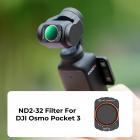 K&F Concept VND2-32 Filter för DJI Osmo Pocket 3 Magnetic Variable Neutral Density Filter med 28-lagers nanobelagt HD-optiskt glas