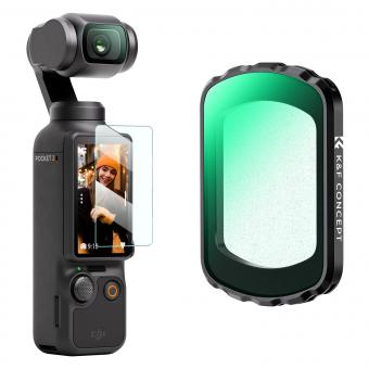K&F Concept OSMO Pocket 3/4 Black-Mist 1/8 Filter Magnetisch Kompatibel mit DJI OSMO Pocket 3/4 (Aluminiumrahmen)