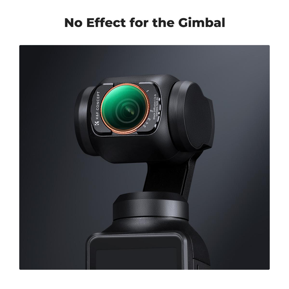 Magnetic Variable ND2-32 + Black Mist 1/4 Filter Set for DJI Osmo Pocket 3, Multi Coated HD Optical Glass