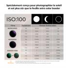 Filtre solaire 49 mm 20 arrêts, filtre solaire à densité neutre solide ND1000000 pour Eclipse avec 18 revêtements multicouches pour appareil photo reflex numérique Nano-Klear
